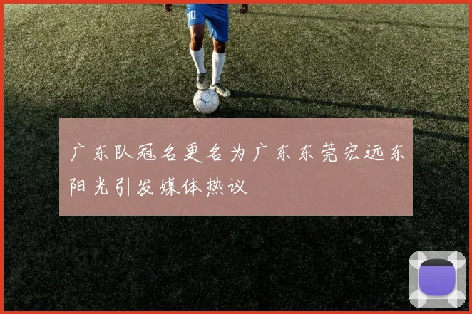 广东队冠名更名为广东东莞宏远东阳光引发媒体热议